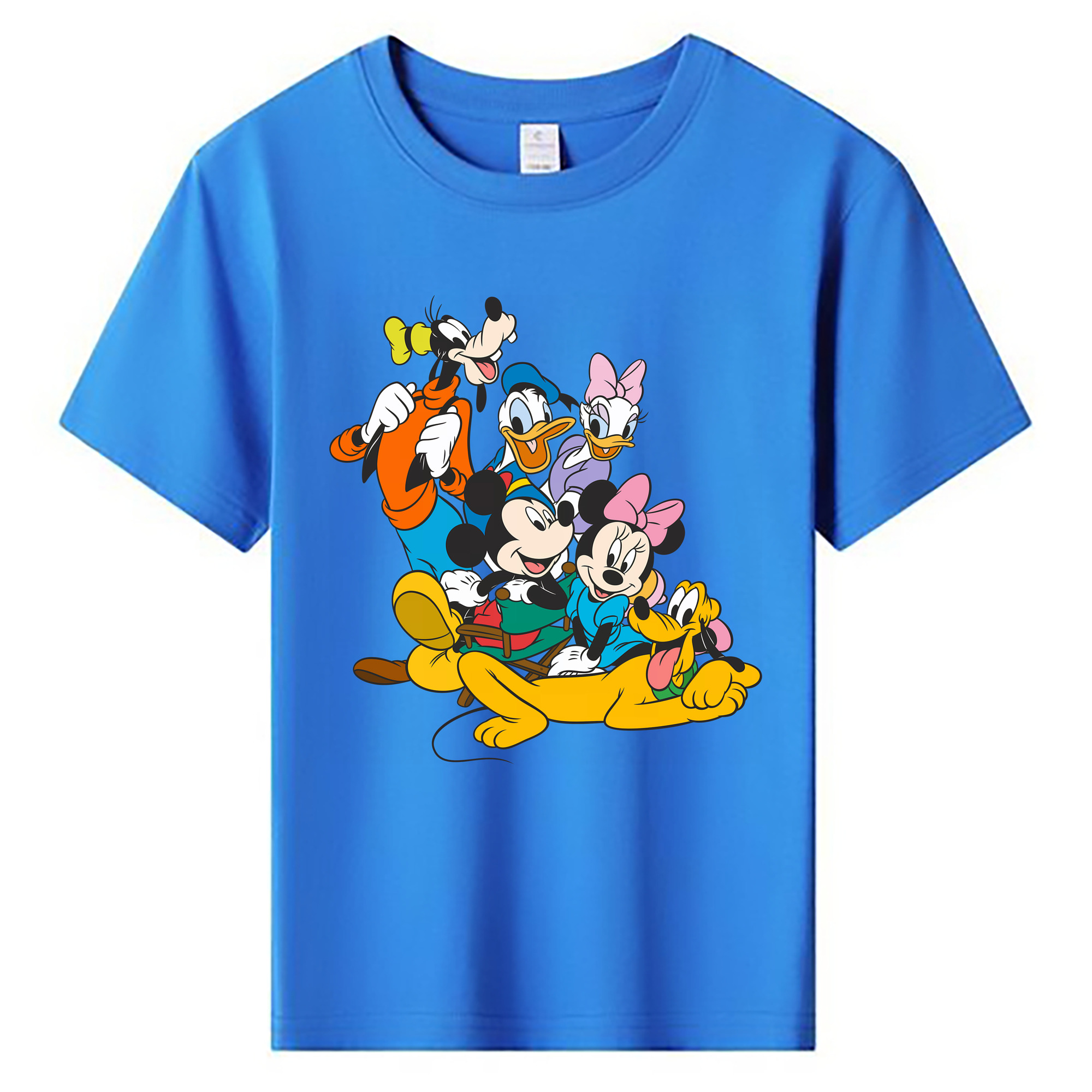 （画像用） ミッキーマウス Mickey Mouse 綿100％キッズTシャツ（フロントプリント）
